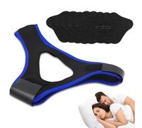 Quesuc 6 Pièces Mentonnière Apnée Du Sommeil 2026 Upgrade Kit Mentonnière Anti-Ronflement Bandeau Anti-Ronflement Réglable Avec Patchs Bouche Et Lèvres Pour Maison, Appartement, Chambre