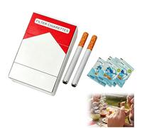 Quesuc 8 Pièces Cigarette Bulle Machine À Bulles Set Avec Étui 2 Tiges 5 Recharges Jouet À Bulles Anti-Stress Gadget Fête