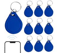 Quesuc Lot De 10 Pendentifs Nfc Tag, 40 X 32 Mm, Puce Nfc Nxp, Porte-Clés Rfid Tag 13,56 Mhz, Compatible Avec Tous Les Smartphones Et Tablettes Nfc