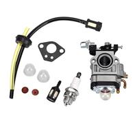 Queta Carburateur pour Moteur de Débroussailleuse 52cc 49cc 43cc, Kit Carbu avec Joint, Tuyau, Bougie d'Allumage et Filtre à Essence