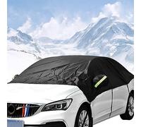 Queta Demi-Housse de Voiture, bâche phosphorescente pour Pare-Brise, Protection Contre la Neige, Protection UV