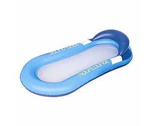 Queta Flottant Lit Lit Gonflable pour Piscine Bouée Hamac Flottant Lit Gonflable pour Piscine, Jouet pour Adultes et Enfants (Bleu)