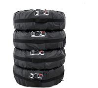 Queta Lot de 4 sacs à pneus de voiture étanches avec poignée - Protection des pneus - Convient pour les pneus de voiture de 13 à 17 pouces - Tissu Oxford 210D - Diamètre : 66 cm