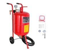 Queta Sableuse Pneumatiques en Acier, Machine de Sablage Rouge avec Cabine Sablage 40 L, Sableuse Professionnel pour Le Nettoyage de Surface, Le Sculpture, la Élimination de la Rouille et la Remise