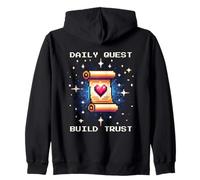 Quête quotidienne : Construire la confiance | Mission d'empathie Pixel Sweat à Capuche