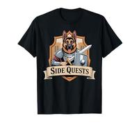 Quêtes annexes Gamer Berger Allemand Médiéval T-Shirt