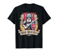 Quêtes annexes Gamer Bouledogue français Médiéval T-Shirt
