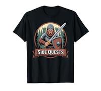 Quêtes Secondaires Gamer Bigfoot Medieval T-Shirt
