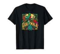 Quetzal resplendissant du Guatemala, Pyramide et Volcan T-Shirt