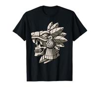 Quetzalcoatl Aztec Skull Mayan Ancient Inca Toltec T-Shirt