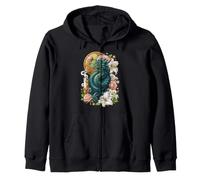 Quetzalcoatl Mythologie du Dieu aztèque Myan Inca Roses de Pâques Sweat à Capuche