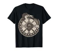 Quetzalcoatl Ouroboros Aztèque Vieux Maya Inca Toltec T-Shirt