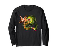 Quetzalcoatl Serpent à Plumes Dieu aztèque Manche Longue
