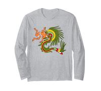 Quetzalcoatl Serpent à Plumes Dieu aztèque Manche Longue