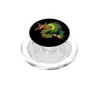 Quetzalcoatl Serpent à Plumes Dieu aztèque PopSockets PopGrip pour MagSafe