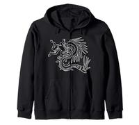 Quetzalcoatl Serpent à Plumes Dieu aztèque Sweat à Capuche