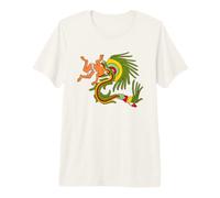 Quetzalcoatl Serpent à Plumes Dieu aztèque T-Shirt Haut de Gamme
