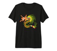 Quetzalcoatl Serpent à Plumes Dieu aztèque T-Shirt Haut de Gamme