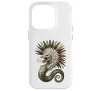 Quetzalcoatl Serpent Aztèque Mythologie Art Mexique Coque pour iPhone 14 Pro