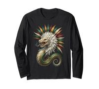 Quetzalcoatl Serpent Aztèque Mythologie Art Mexique Manche Longue