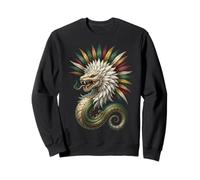 Quetzalcoatl Serpent Aztèque Mythologie Art Mexique Sweatshirt