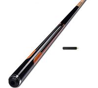 Queue Billard AméRicain 1/2,MatéRiau en éRable Dur,Pool Cue Faite à la Main avec Design Conique Classique,avec Tige D'Extension Convient Aux Joueur Occasionnels/Noir / 147cm
