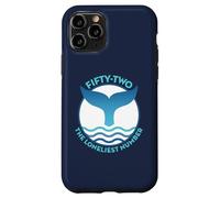 Queue de Baleine Bleue avec Vague et 52 Baleines solitaires Coque pour iPhone 11 Pro
