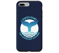 Queue de Baleine Bleue avec Vague et 52 Baleines solitaires Coque pour iPhone 7 Plus/8 Plus