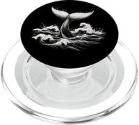 Queue de Baleine dans la Conception d'art Graphique de PopSockets PopGrip pour MagSafe