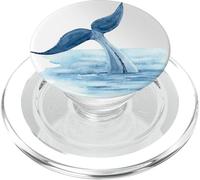 Queue de Baleine, poignée pour liseuse/ebook/téléphone PopSockets PopGrip pour MagSafe