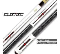 Queue de billard de pool Cuetec New Line N-3 couleur blanche