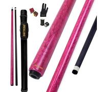 Queue de Billard en Fibre de Carbone 56 Pouces, tête 12 mm, Demi-Articulation, fabriquée à la Main, Droite, adaptée au Billard carambole, 480-510 g (Non Incluse, sans vis)