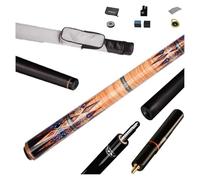 Queue de billard en fibre de carbone, style américain, grande tête, demi-huit, 12,5 mm/11,5 mm, queue de billard en érable de haute qualité pour professionnels - 4819 (Couleur : C, Taille : 11,5 mm)