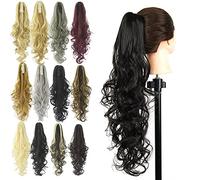 Queue de Cheval Accessoires for cheveux bouclés griffe queue de cheval pince dans les Extensions de cheveux postiche queue de cheval synthétique Queue de Cheval Extension(230)