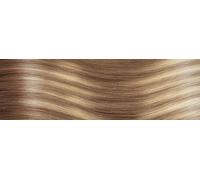 queue de cheval cheveux naturels - qualité de luxe 35cm - B14/1001 balayage blond foncé naturel cendré intense & blond platiné