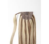 queue de cheval cheveux naturels - qualité de luxe 35cm - M8/26 mélange brun noisette & blond doré miel
