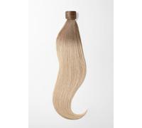 queue de cheval cheveux naturels - qualité de luxe 35cm - T18/24 ombré blond foncé naturel cendré & blond cendré clair