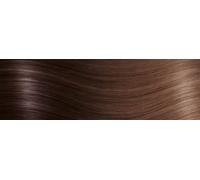 queue de cheval cheveux naturels - qualité de luxe 35cm - T4/17 ombré châtain foncé & brun moyen