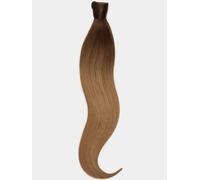 queue de cheval cheveux naturels - qualité de luxe 35cm - T6/27 ombré brun chocolat & blond caramel