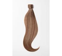 queue de cheval cheveux naturels - qualité de luxe 45cm - B6/27 balayagebrun chocolat & blond caramel