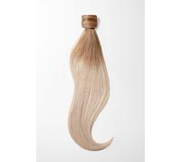 queue de cheval cheveux naturels - qualité de luxe 45cm - T15/516 ombré blond moyen doré naturel & blond champagne clair
