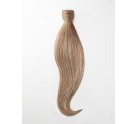 queue de cheval cheveux naturels - qualité de luxe 55cm - B18/24 balayage blond foncé naturel cendré & blond cendré clair