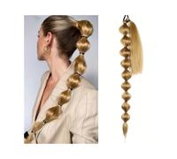 Queue de cheval en forme de bulle de lanterne extension queue de cheval avec élastique élastique, 30 pouces de long, synthétique enroulé autour de la queue de cheval pour le quotidien des femmes Faux