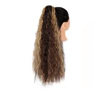 Queue de Cheval Extension 24 pouces de long extensions bouclés bouclés synthétiques queue de cheval postiches for femmes filles cordon bouffée queue de cheval clip en queue de cheval Extensions de che