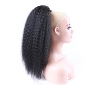 Queue de Cheval Extension Cheveux haute bouffée Afro postiche faux cordon synthétique queue de cheval élastique Extension de cheveux for les femmes crépus bouclés queue de cheval synthétique Queue de