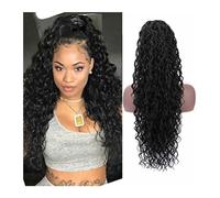 Queue de Cheval Extension Clip de cheveux humains réels en queue de cheval bouffée de cordon de poney Extension de cheveux bouclés crépus queue de Malaisie Extensions de cheveux afro-américains Queue