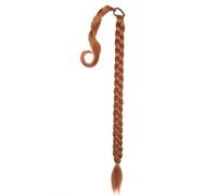 Queue de cheval Extension de queue cheval synthétique longue tressée avec élastique à cheveux, extensions lisses enrouler Coiffure(30)