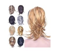 Queue de Cheval Extension Extension capillaire synthétique Blonde noire à Clip, postiche lisse, queue de cheval grise, queue de cheval for femmes Queue de Cheval(0906)