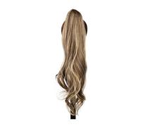Queue de Cheval Extension Extensions de cheveux synthétiques en queue de cheval de 32 pouces, queue de cheval bouclée longue ondulée enveloppante flexible autour des extensions de cheveux de fausse qu