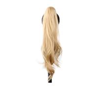 Queue de Cheval Extension Extensions de cheveux synthétiques en queue de cheval de 32 pouces, queue de cheval bouclée longue ondulée enveloppante flexible autour des extensions de cheveux de fausse qu